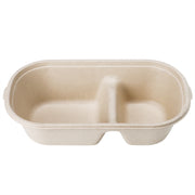 1000ml Sugarcane Bagasse Food Container with Lid