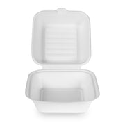 6 inch Bagasse Sugarcane Hamburger Box