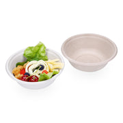350ml 500ml 800ml Bagasse Sugarcane Bowl with PET Lid