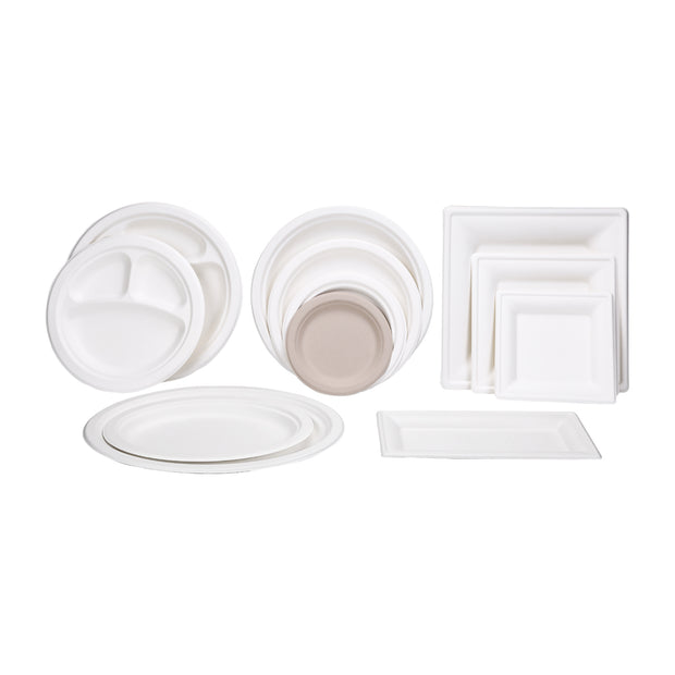 6 inch 7 inc  9 inch 10 inch Bagasse Sugarcane Round Plate