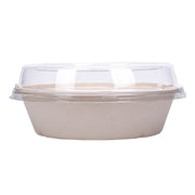 30oz 32oz Bagasse Sugarcane Salad Bowl with PET Lid