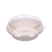 30oz 32oz Bagasse Sugarcane Salad Bowl with PET Lid