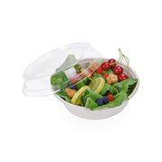 30oz 32oz Bagasse Sugarcane Salad Bowl with PET Lid