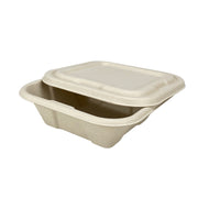 650ml 1000ml Sugarcane Bagasse Square Container