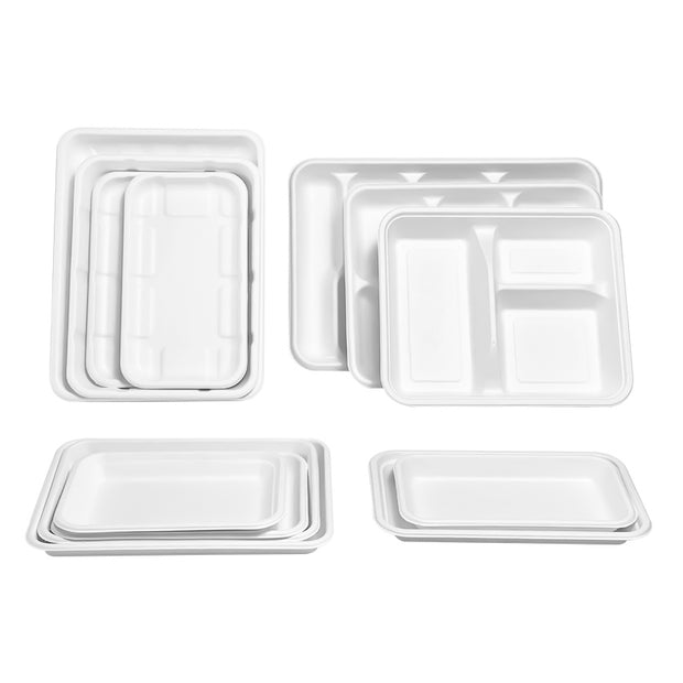 Sugarcane Bagasse Tray Meat Tray Fruit Tray Vegetable Tray