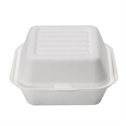 6 inch Bagasse Sugarcane Hamburger Box