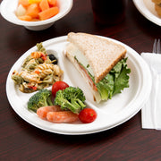 9 inch 10 inch 3 Compartment Sugarcane Bagasse Round Plate