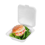 6 inch Bagasse Sugarcane Hamburger Box