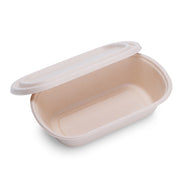 26oz 800ml Sugarcane Bagasse Food Container with Sugarcane Lid PET Lid