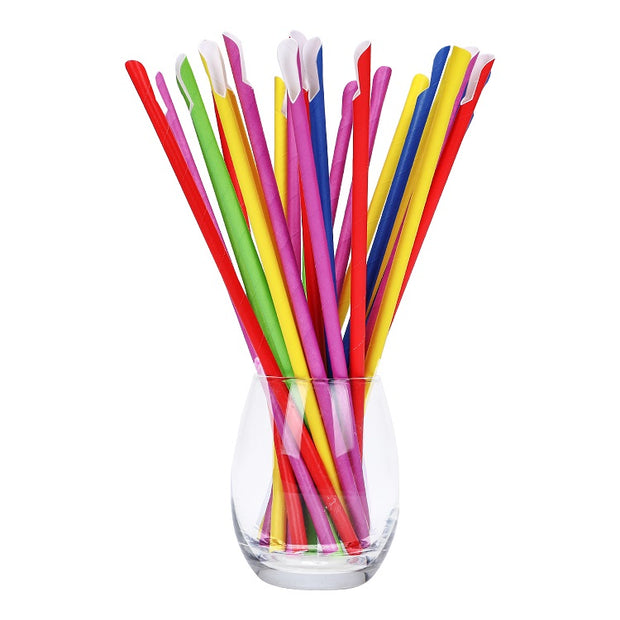 Biodegradable Paper Straws Sharp End Cut