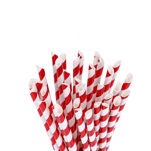 Biodegradable Paper Straws Sharp End Cut