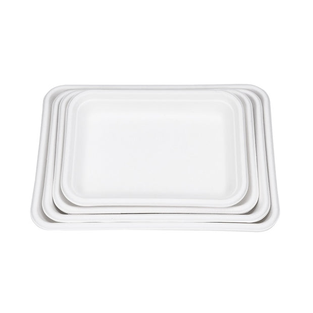 Composatable Biodegradable Sugarcane Bagasse Pulp Tray