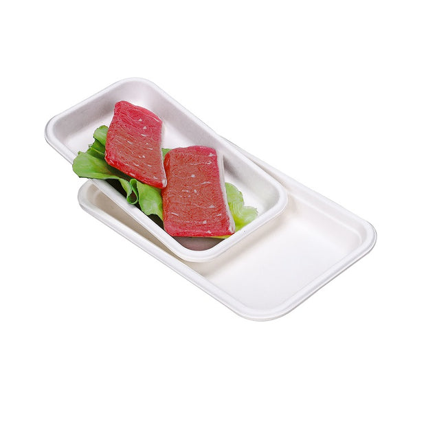 Composatable Biodegradable Sugarcane Bagasse Pulp Tray