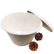 2oz 4oz 500ml 750ml Bagasse Sugarcane Cup and Lid