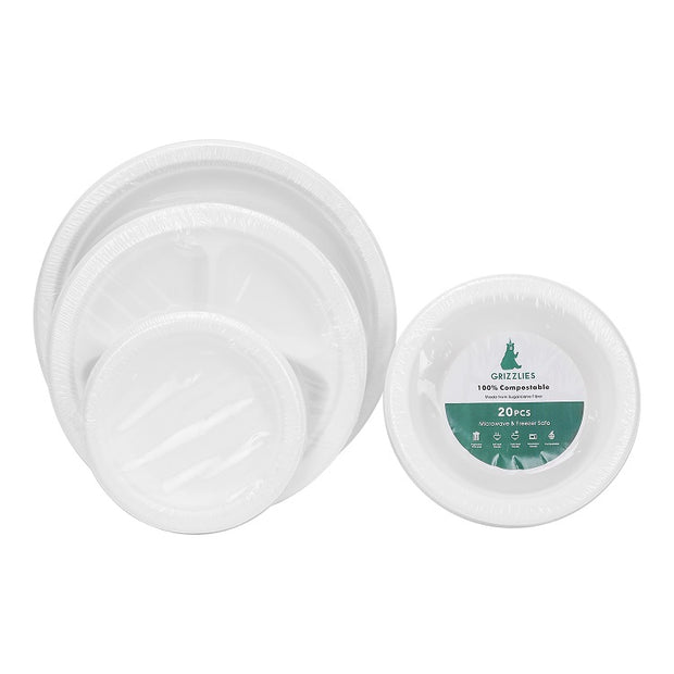 Sugarcane Bagasse Plate Bowl Retail Package