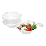 24oz 32oz 40oz 46oz Bagasse Sugarcane Bowls with Sugarcane Lid PET Lid